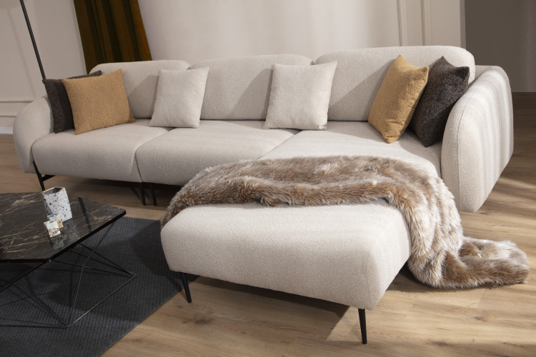 Capella Corner Sofa (280×180) - Enka Home - Enkahome -  Online Furniture Store Inegol Furniture