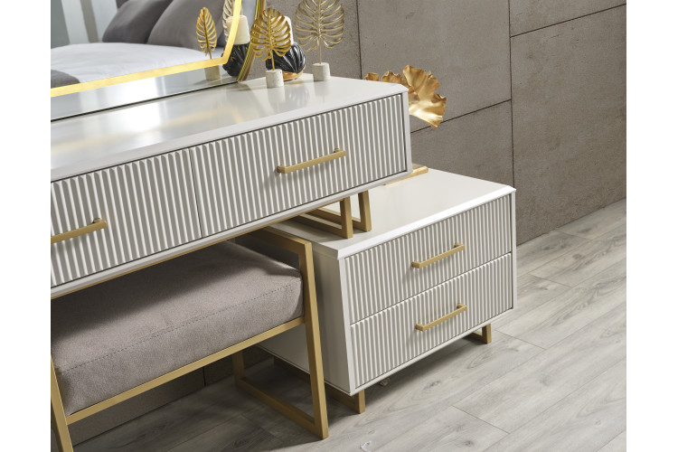 Gold Lensi Puff - Enka Home - Enkahome -  Online Furniture Store Inegol Furniture