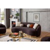 Snoppy Black Three Seater Sofa