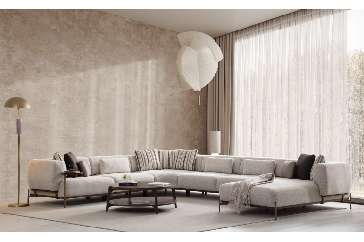 Allen Corner Sofa Set (420*330) - Enka Home - Enkahome -  Online Furniture Store Inegol Furniture