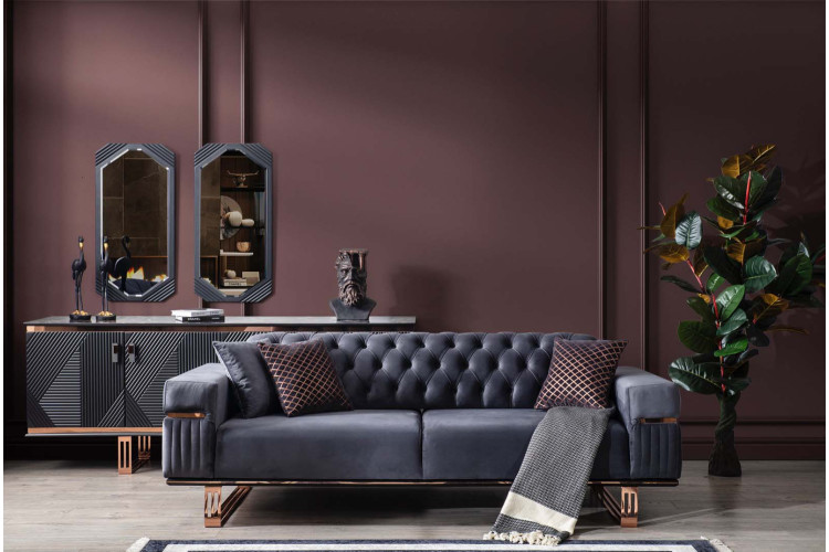 Aurelis Prime Three Seater Sofa - Enka Home - Enkahome -  Online Furniture Store Inegol Furniture