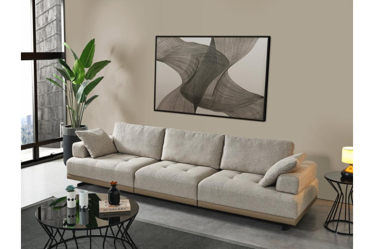 Tilia Mink Beige Four Seater Sofa - Enka Home - Enkahome -  Online Furniture Store Inegol Furniture