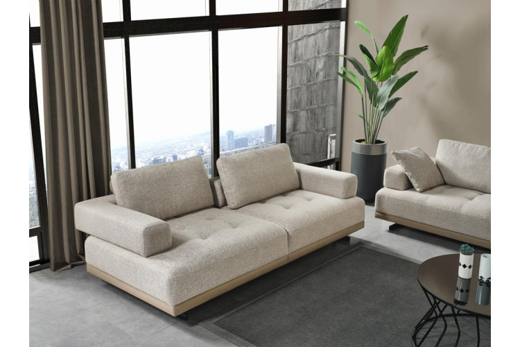 Tilia Mink Beige Three Seater Sofa - Enka Home - Enkahome -  Online Furniture Store Inegol Furniture