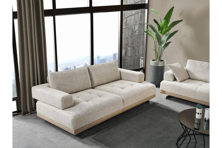 Tilia Mink Beige Three Seater Sofa - Enka Home - Enkahome -  Online Furniture Store Inegol Furniture