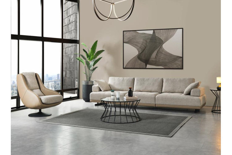 Tilia Mink Beige Sofa Set - Enka Home - Enkahome -  Online Furniture Store Inegol Furniture